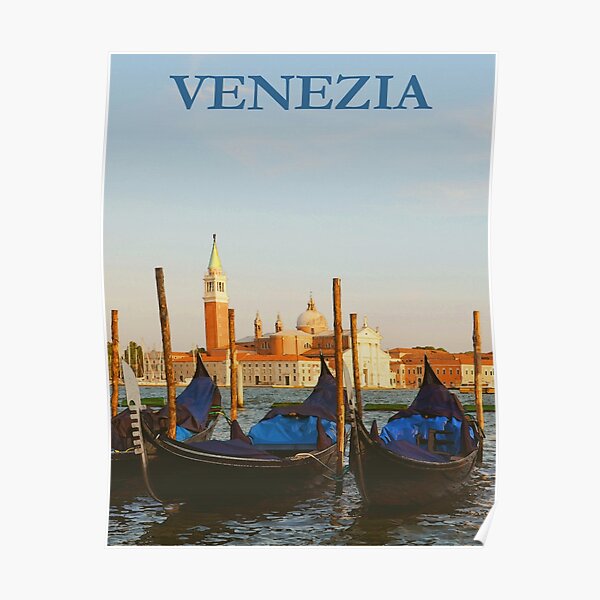Venezia – Venice – Travel Vintage Painting Poster Poster by adaba