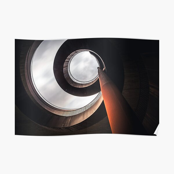 Modern Contemporary concrete staircase Poster by adaba