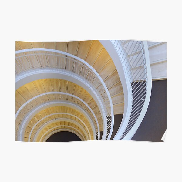 Geometric stairwell Poster by adaba