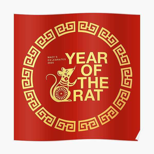Year of the Rat – China Poster by adaba