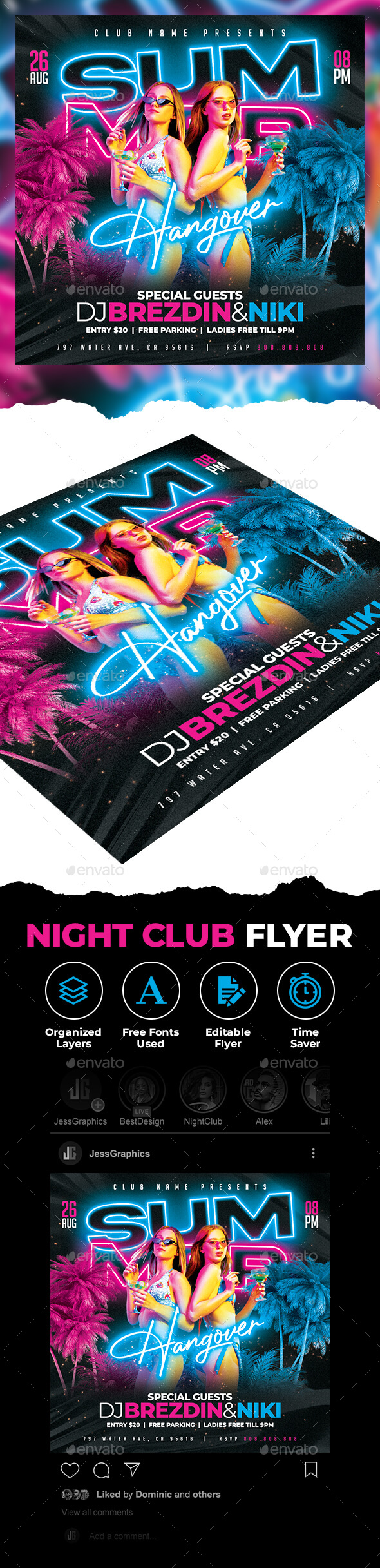 Evening Club Flyer