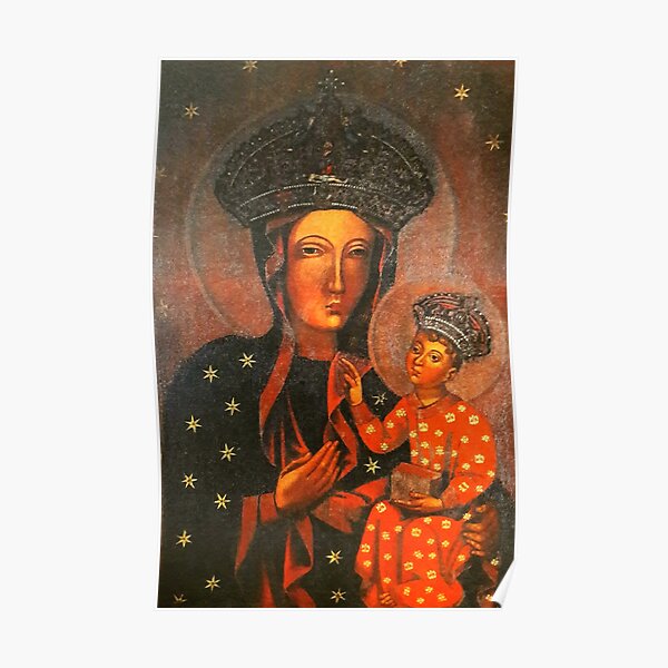 Black Madonna of Częstochowa Poster by adaba