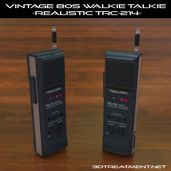 Vintage 80s Walkie-Talkie Reasonable TRC-214