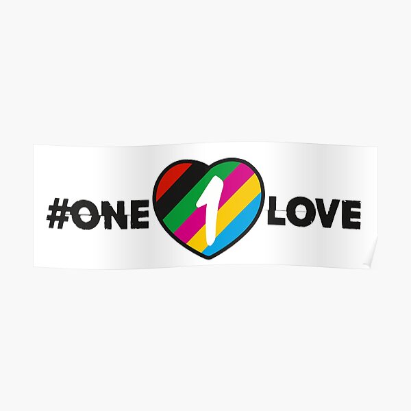 One Love football world cup captain’s armband design Poster by adaba