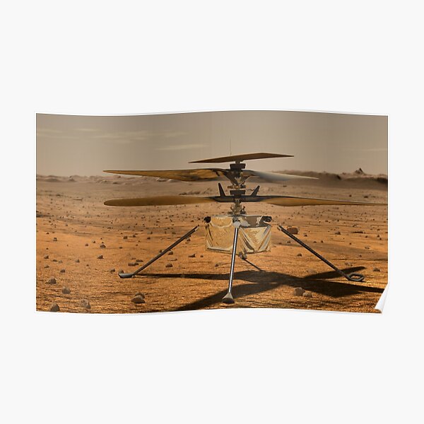 Mars Helicopter – Mars Mission 2020 Poster by adaba