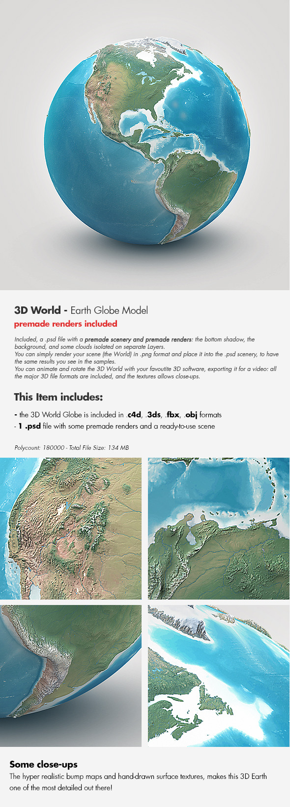 Earth Earth – Realistic 3D Globe World