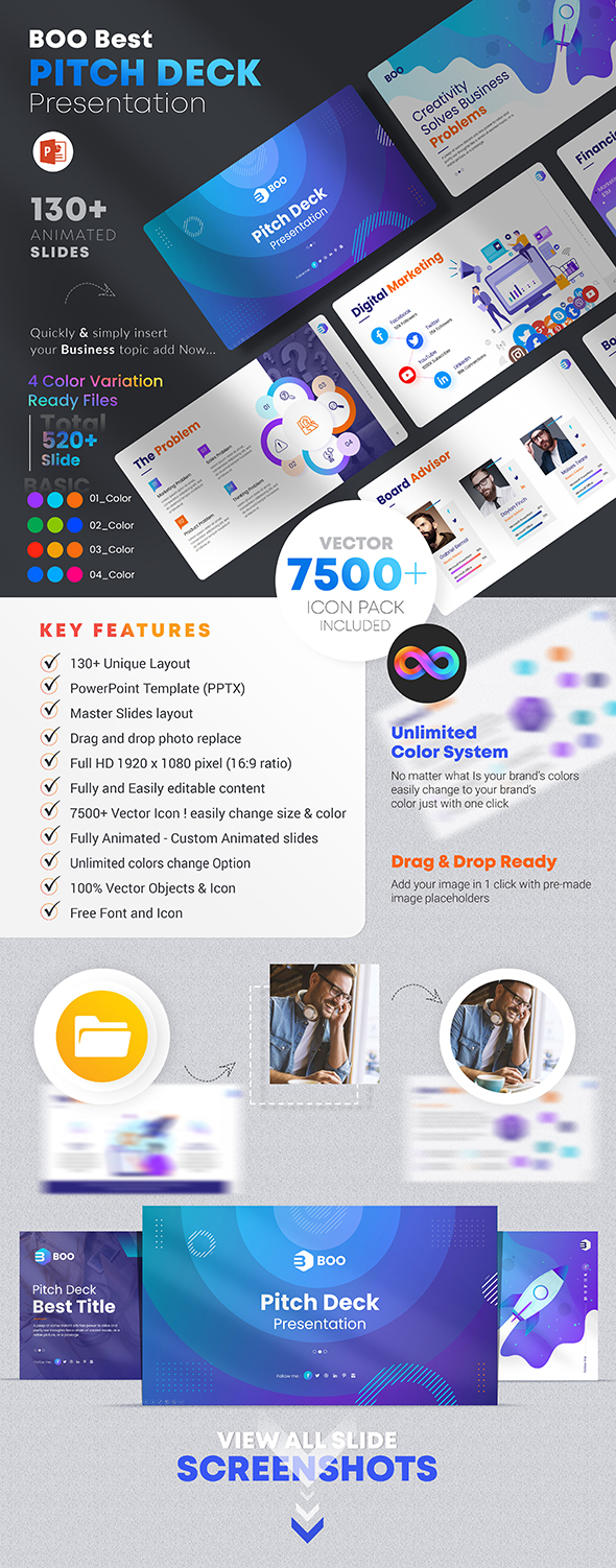 BOO – Pitch Deck PowerPoint Presentation Template