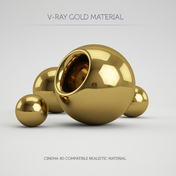 C4D V-Ray Gold Material