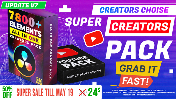 Super Creators Pack (7800+ Elements)